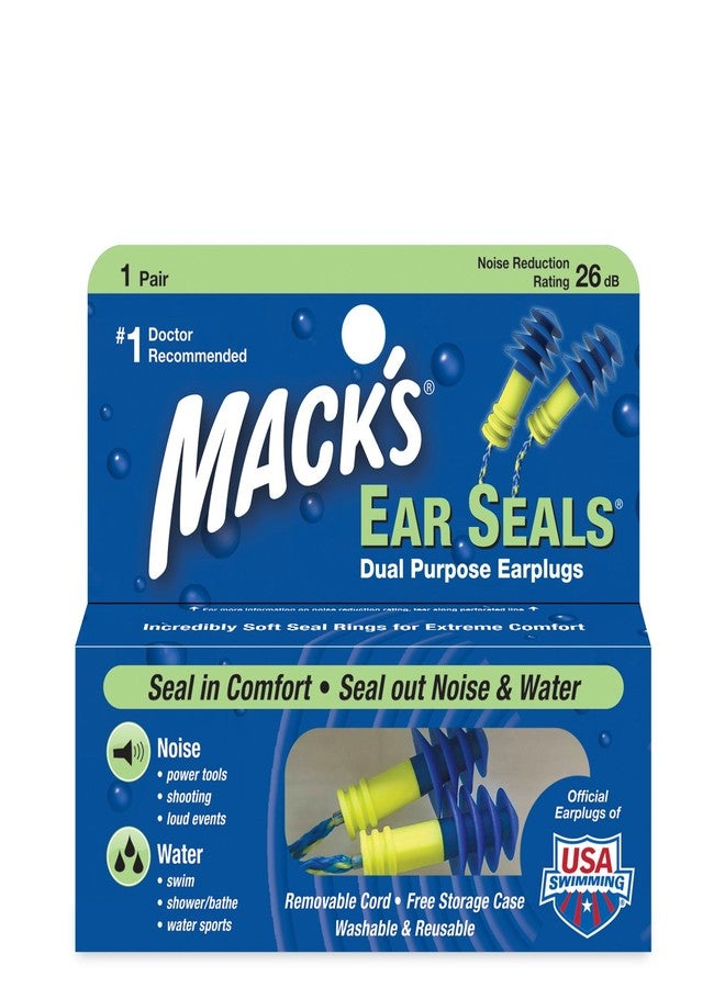 Mack's Ear Seals Dual Purpose Earplugs 1 Pair (Pack of 5) - Image 1